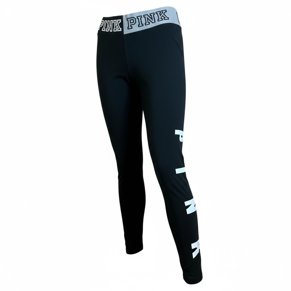 PINK Victoria's Secret yoga Leggings with White Accents
